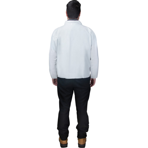 Disposable Shirt, Microporous, Small, White Les Distributions ICE
