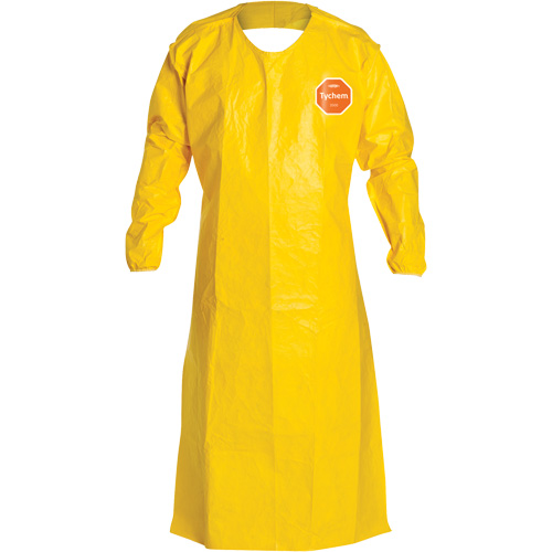 Tablier tr&egrave;s long &agrave; manches longues 2000 Tychem, Poly&eacute;thyl&egrave;ne, 52" lo x 28,5" la, Jaune Les Distributions ICE