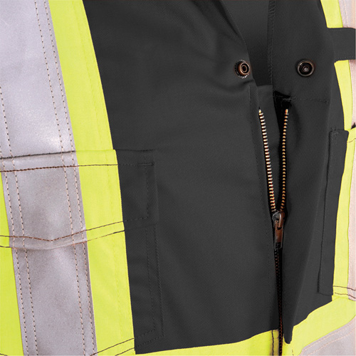 7702BK FR-Tech&reg; 88/12 FR Arc Rated Coveralls, Size 36, Black, 9.7 cal/cm² Les Distributions ICE