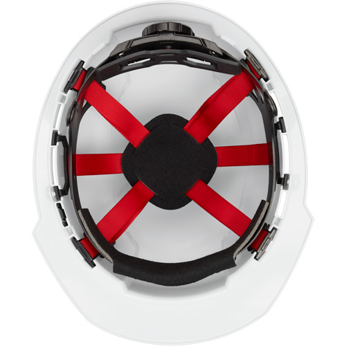 Front Brim Hardhat, Meets CSA Type 1, Ratchet Suspension, Vented Les Distributions ICE