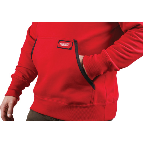 Chandail &agrave; capuchon lourd, Hommes, Petit, Rouge Les Distributions ICE