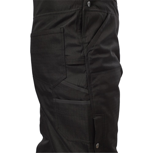 GridIron Short Length Zip-To-Thigh Bib Overall, Men's, 2X-Large, Black Les Distributions ICE