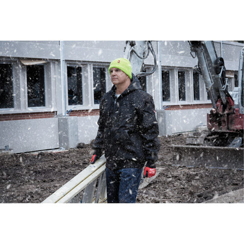 Tuque &agrave; revers haute visibilit&eacute;, Taille unique, Vert Les Distributions ICE