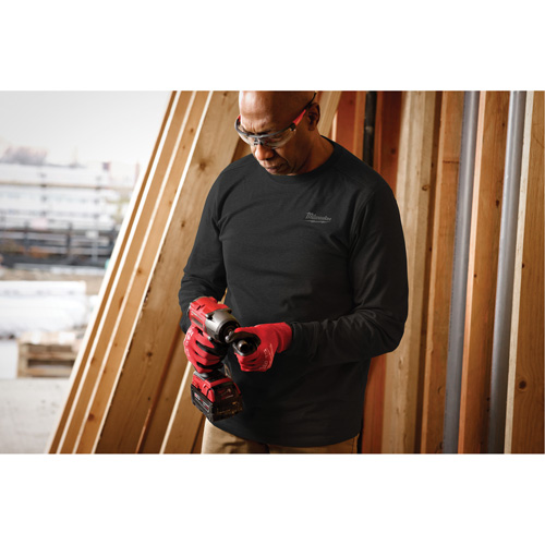 Hybrid Work Tee Shirt, Men's, Small, Black Les Distributions ICE