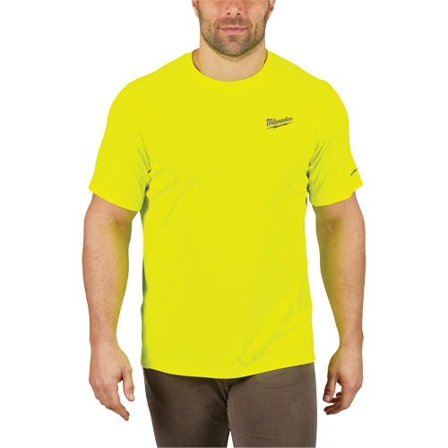 Workskin Lightweight High Visibility Shirt, Men's, Small, Yellow Les Distributions ICE