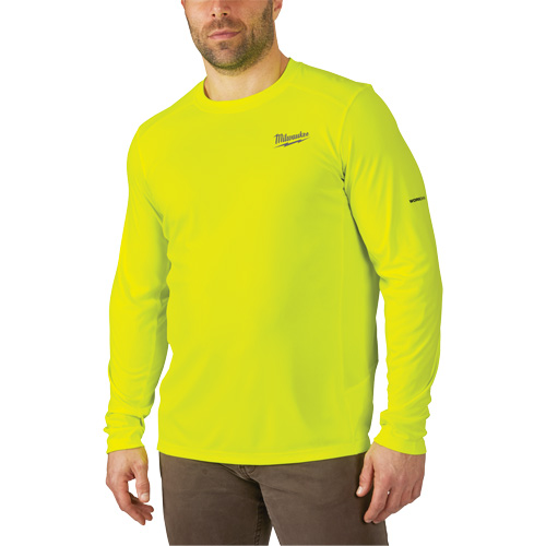 Workskin Lightweight High Visibility Shirt, Men's, Small, Yellow Les Distributions ICE