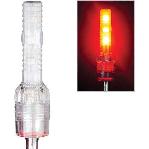 Tige de s&eacute;curit&eacute; avec lumi&egrave;re robuste Safety Whip Les Distributions ICE