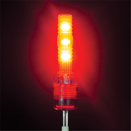 Tige de s&eacute;curit&eacute; avec lumi&egrave;re robuste Safety Whip Les Distributions ICE