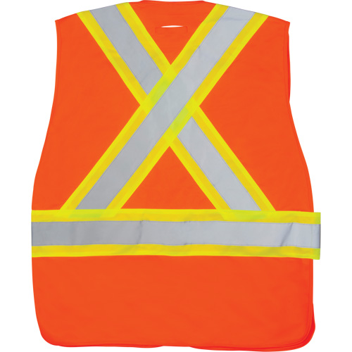 CSA-Compliant High-Visibility Surveyor Vest, High Visibility Orange, Medium, Polyester Les Distributions ICE