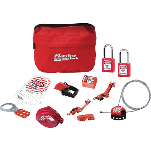 Standard Lockout Kit with Zenex Thermoplastic Locks, Electrical/Valve Kit, 14 Components Les Distributions ICE