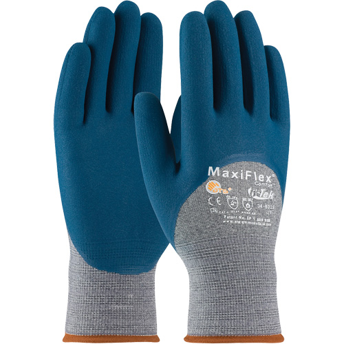 ATG MaxiFlex&reg; Comfort Seamless Knit Gloves, Large, Nitrile Coating, 15 Gauge, Nylon Shell Les Distributions ICE