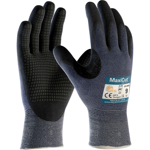 ATG MaxiCut&reg; Ultra DT, Size Large, 15 Gauge, Nitrile Coated, Engineered Yarn Shell, ASTM ANSI Level A3/EN 388 Level 5/EN 388 Level C Les Distributions ICE