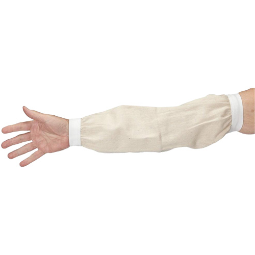 Sleeves, 18", Cotton, White Les Distributions ICE