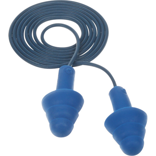 E-A-R Ultrafit Premolded Earplugs, Corded, One-Size, Bulk - Polybag, NRR 25 dB NRR dB Les Distributions ICE