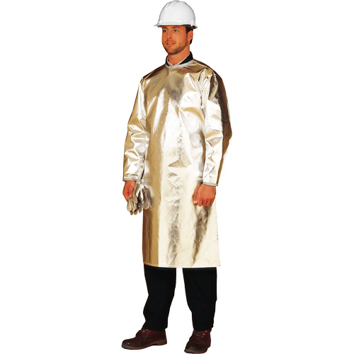 Long tablier/sarrau de protection thermique ALM 300, 48" lo, Fibre de verre aluminis&eacute;e Les Distributions ICE