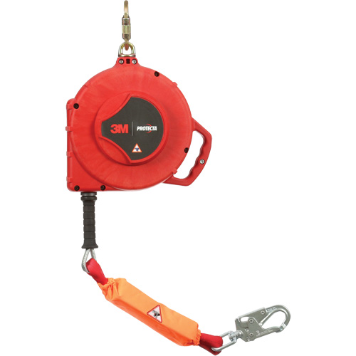 Rebel Self Retracting Lifeline, 50', Galvanized Steel, Swivel Les Distributions ICE