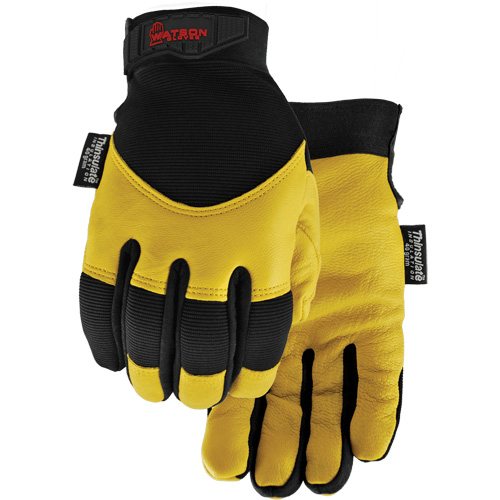 Gants dhiver 9005W Flextime, Grand, Paume en Cuir fleur de ch&egrave;vre, Doublure en Thinsulate Les Distributions ICE