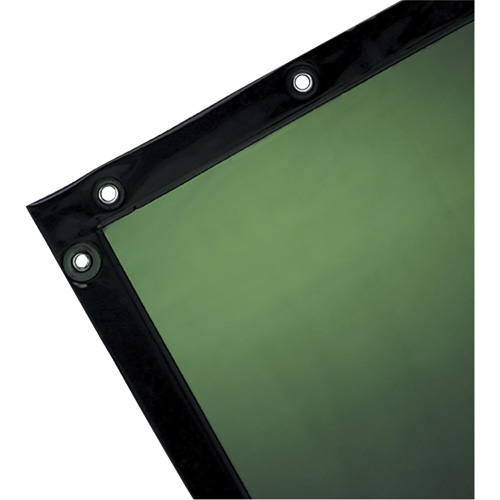 Welding Curtain, 72" x 72", Moderate Transparency, Green Les Distributions ICE