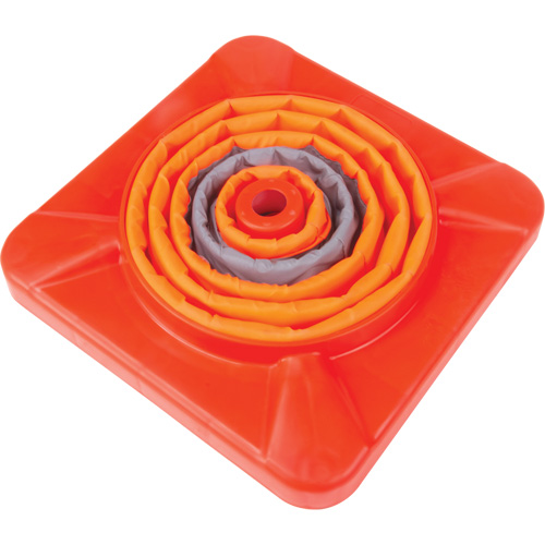 Collapsible Traffic Cone, 18" H, Orange Les Distributions ICE