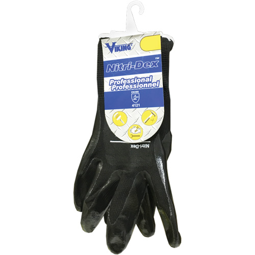 Gants de travail Nitri-Dex, Taille 7, Rev&ecirc;tement Nitrile, Enveloppe en Polyester, EN 388 niveau 1 Les Distributions ICE