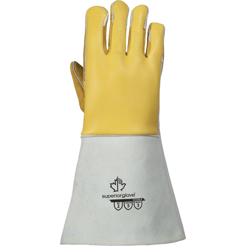 Gants de soudage TIG, Cuir fleur de d'&eacute;lan, Taille Petit Les Distributions ICE