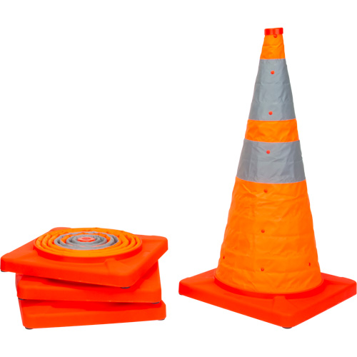 Collapsible Traffic Cone, 28" H, Orange Les Distributions ICE