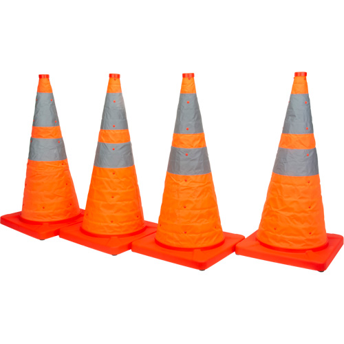Collapsible Traffic Cone, 28" H, Orange Les Distributions ICE