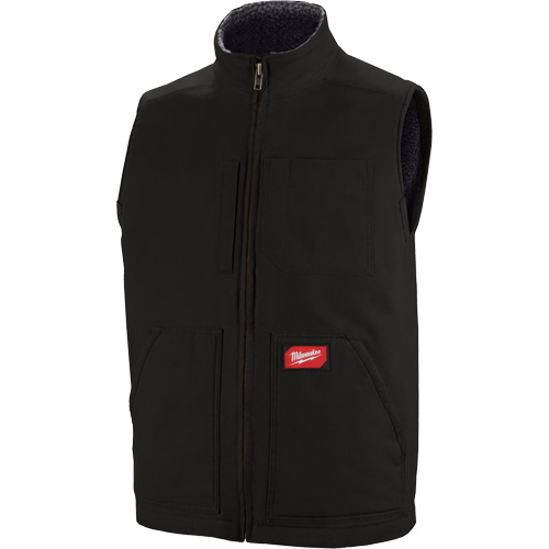 Heavy-Duty Sherpa-Lined Vest, Men's, Small, Black Les Distributions ICE