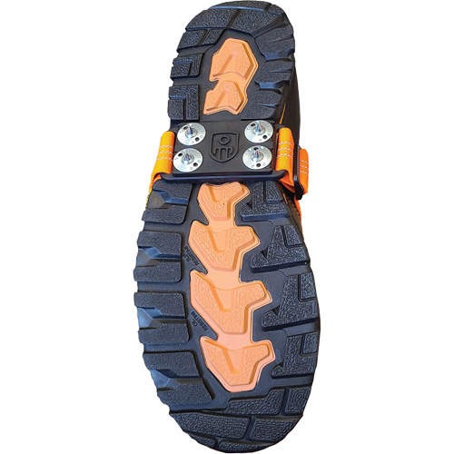 Midcleat&reg; Non-Sparking Ice Cleat, Carbon Steel, Stud Traction, One Size Les Distributions ICE