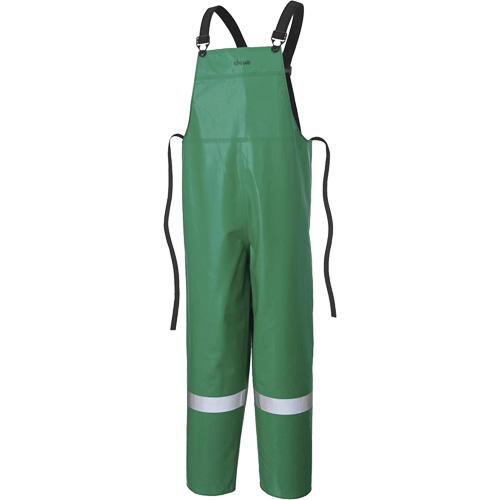 P43 035 CA-43&reg; FR Chemical- & Acid-Resistant Safety Bib Pants, Small, Green Les Distributions ICE