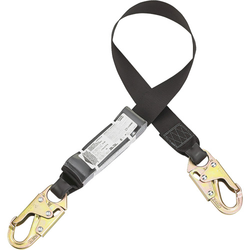 Dynamic Dyna-ONE Lanyard, 4', Locking Snap Hook Center, Locking Snap Hook Leg Ends, Polyester Les Distributions ICE