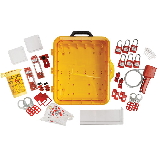 Station de cadenassage &eacute;lectrique avec cadenas de s&eacute;curit&eacute; en nylon utilisant des cl&eacute;s diff&eacute;rentes, Cadenas Plastique, Capacit&eacute; de 60, Cadenas Compris Les Distributions ICE