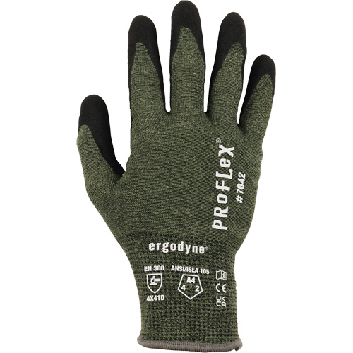 Proflex 7042 Cut-Resistant Gloves, Size Small, 18 Gauge, Nitrile Coated, Aramid Shell, ASTM ANSI Level A4/EN 388 Level D Les Distributions ICE