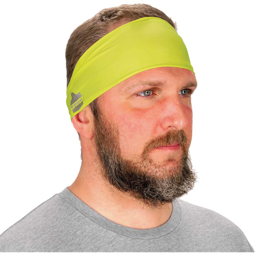Chill-Its 6634 Cooling Headband, High Visibility Lime-Yellow Les Distributions ICE