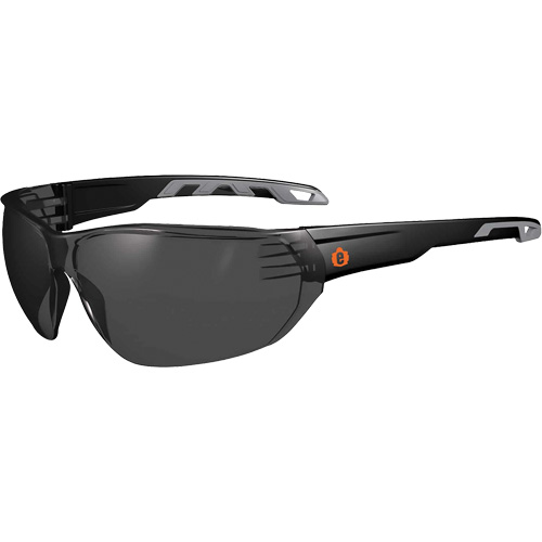 Lunettes de s&eacute;curit&eacute; sans monture Skullerz VALI, Lentille Fum&eacute;e, Antibu&eacute;e/Anti-&eacute;gratignures, ANSI Z87+/R&eacute;pond ou surpasse la norme CSA Z94.3 Les Distributions ICE