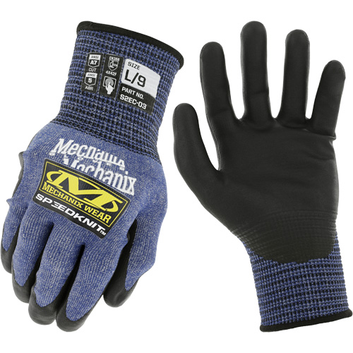 Gants r&eacute;sistants aux coupures SpeeKnit S2EC03, Taille Petit/7, Calibre 18, Rev&ecirc;tement Ur&eacute;thane, Enveloppe en PEHP/Tungst&egrave;ne, ASTM ANSI niveau A7/EN 388 niveau F Les Distributions ICE