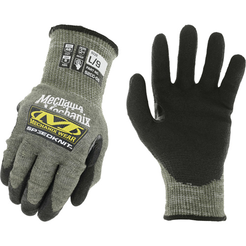 Gants de travail Speedknit, Taille 7, Calibre 13, Rev&ecirc;tement Ur&eacute;thane, Enveloppe en PEHP/Tungst&egrave;ne, ASTM ANSI niveau A9 Les Distributions ICE