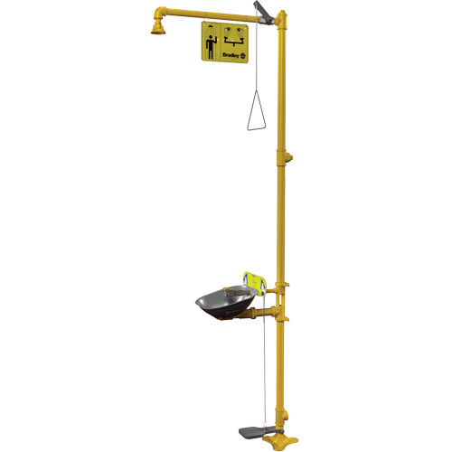 Poste de douche oculaire & douche de s&eacute;curit&eacute; Halo Les Distributions ICE