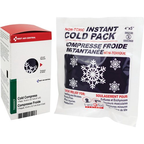 SmartCompliance&reg; Refill Instant Compress, Cold, Single Use, 4" x 5" Les Distributions ICE