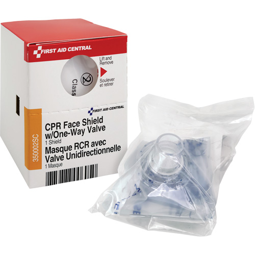 SmartCompliance&reg; Refill CPR Faceshield with One-Way Valve, Single Use Faceshield, Class 2 Les Distributions ICE