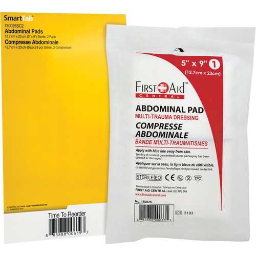 SmartCompliance&reg; Refill Abdominal Trauma Pads Les Distributions ICE