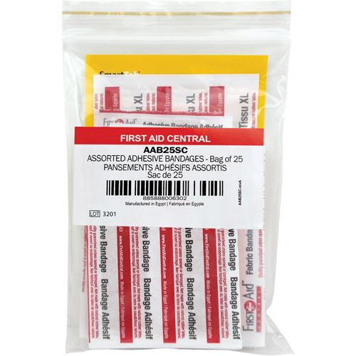 Recharge de bandages adh&eacute;sifs SmartCompliance, Assorti, Tissu/Plastique, Non st&eacute;rile Les Distributions ICE