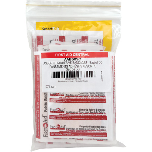 SmartCompliance&reg; Refill Adhesive Bandages, Assorted, Fabric/Plastic, Non-Sterile Les Distributions ICE