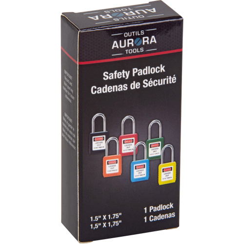 Safety Lock, Black, Keyed Different, Thermoplastic, 1-1/2" Width Les Distributions ICE