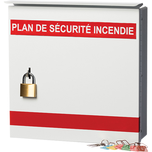 Boîte pour plan de s&eacute;curit&eacute; en cas d'incendie Les Distributions ICE