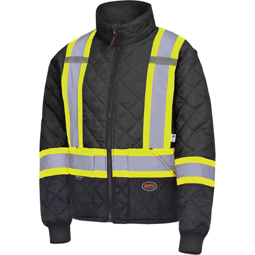 5017 Quilted Freezer Jacket, Polyester, Black, X-Small Les Distributions ICE