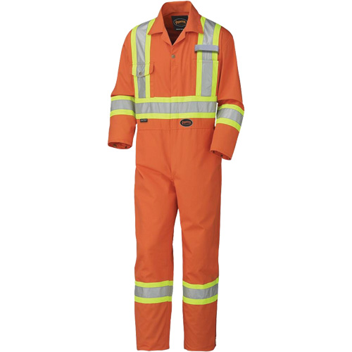 5513T Combinaison pour lavage industriel, 40 (grand taille), Orange haute visibilit&eacute; Les Distributions ICE