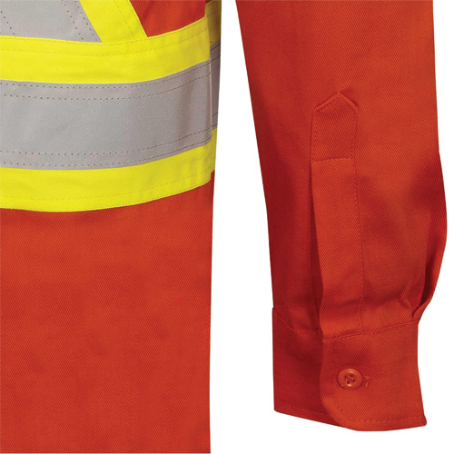 7743 Chemise de s&eacute;curit&eacute; ignifug&eacute;e FR-Tech, Petit, Orange haute visibilit&eacute; Les Distributions ICE