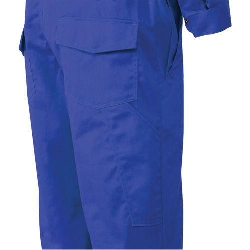 7706T Combinaison ignifuge FR-Tech avec fermetures &agrave; glissi&egrave;re aux jambes, Taille 40 (grand taille), Bleu royal, 9,7 cal/cm² Les Distributions ICE