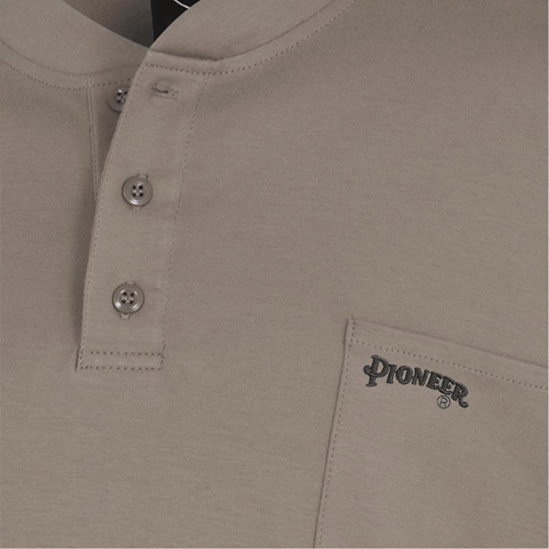 331 Chandail Henley en tricot interlock ignifuge, Petit, Beige Les Distributions ICE